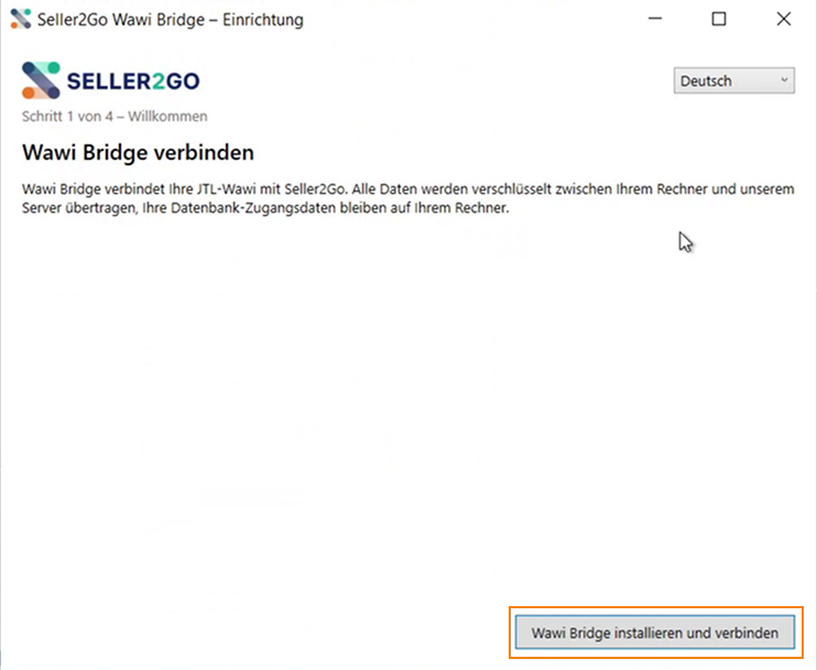 JTL-Wawi mit Seller2Go verbinden (Wawi Bridge)