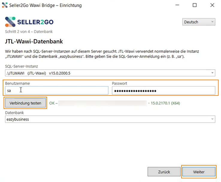 JTL-Wawi mit Seller2Go verbinden (Wawi Bridge)