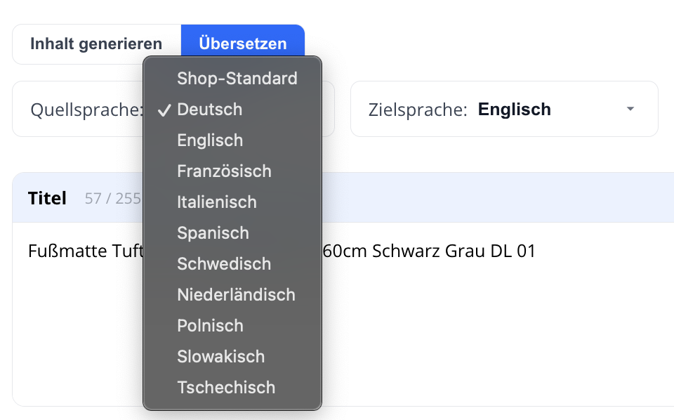 Erste Schritte mit Content Master