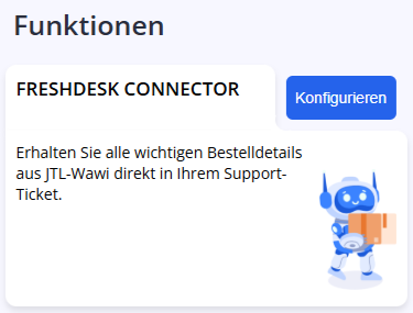 Freshdesk Connector öffnen
