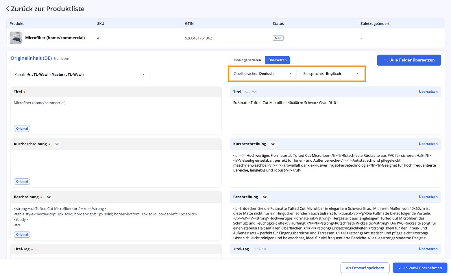 Erste Schritte mit Content Master